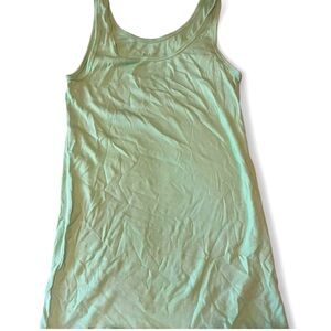 A New Day Pink and Green Fitted Sleeveless Tank Top